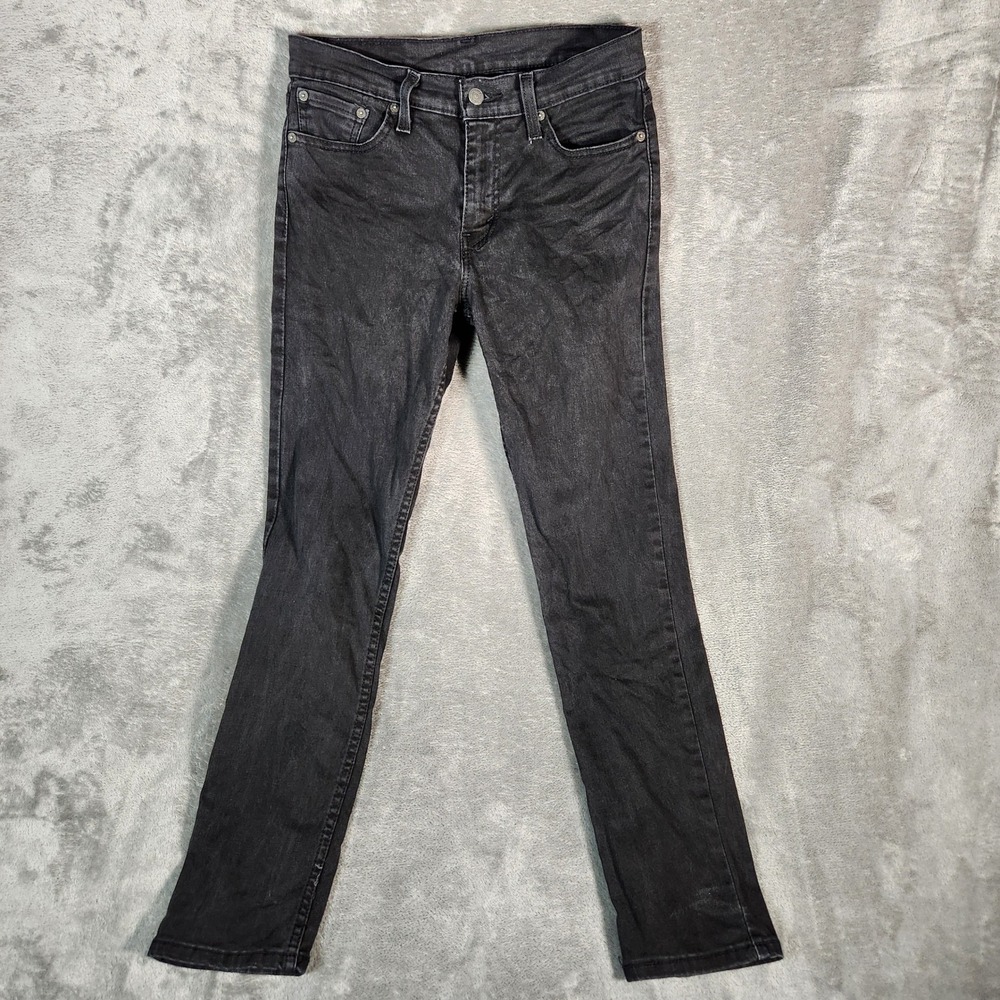 Levis 511 Slim Fit Jeans Mens W29 L30 Black Denim Pants